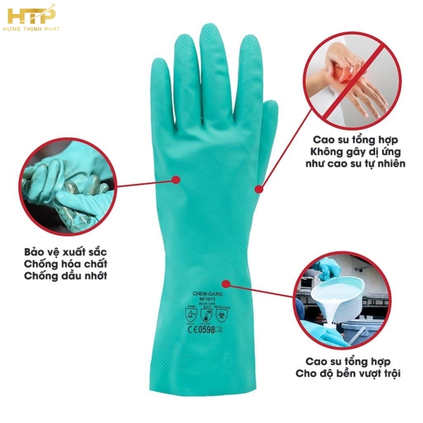 Găng tay cao su Nitrile NF1513