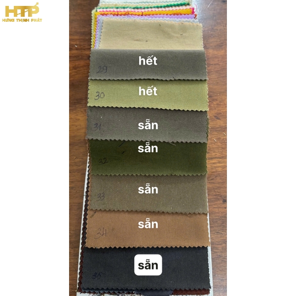 Vải Kaki Cotton 100%